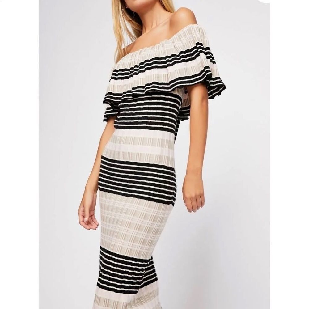 Free People Womens Dresses Free People Off Duty Knit Midi‎ Dress size M EUC - Picture 8 of 10